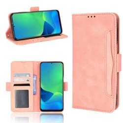 Voor Ulefone Note 13p Skin Feel Calf Pattern Leather Phone Case (Pink)