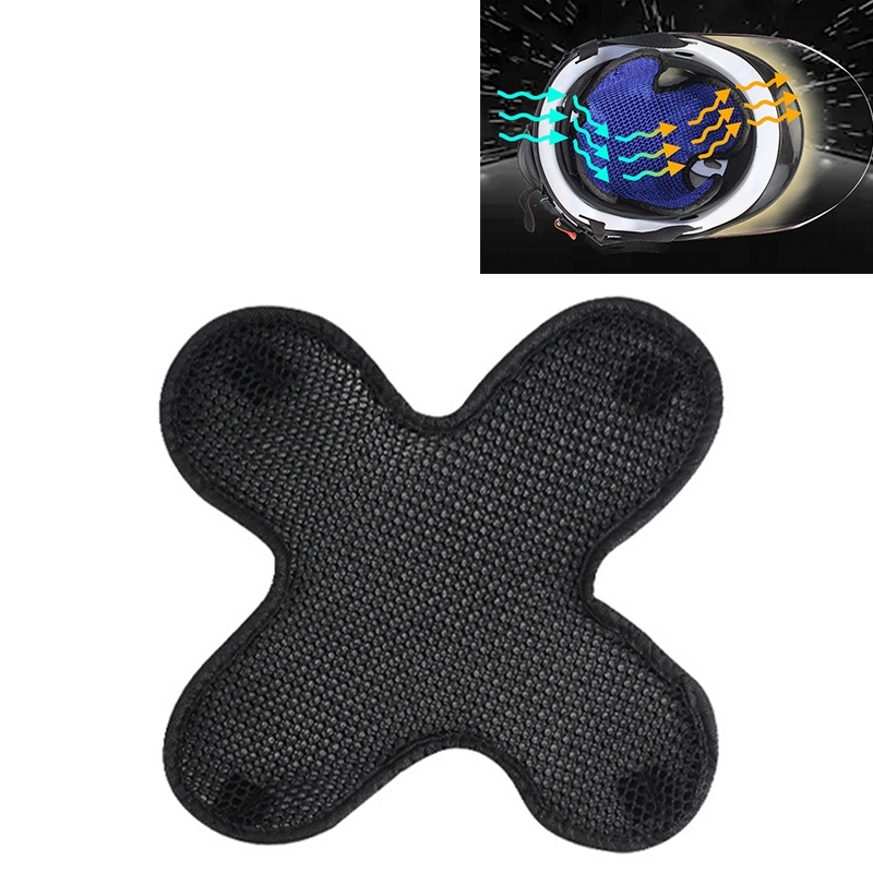 Motorfiets helm 3D honingraat mesh mat warmte-proof ademend pad (zwart)