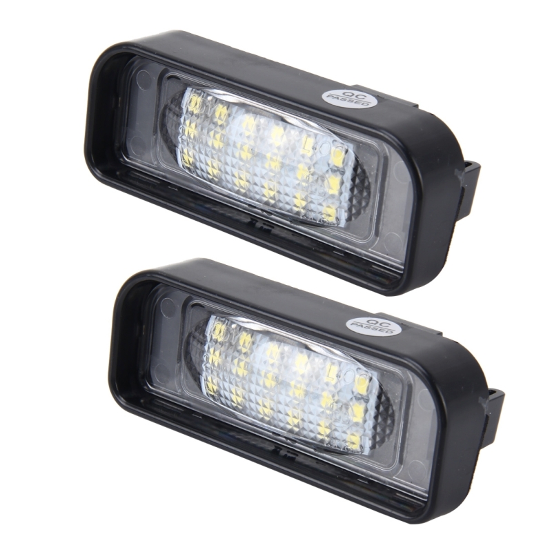 2 PC's licentie plaat licht met 18 SMD-3528 lampen met Canbus voor Mercedes-Benz W220 2W 120LM 6000K DC12V(White Light)