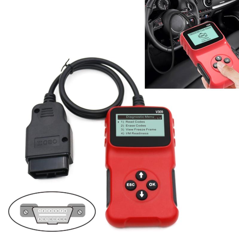 V309 Auto Draagbare OBD2 Scanner Car Diagnostic Tool OBD 2 Automotive Scanner OBD Code Reader