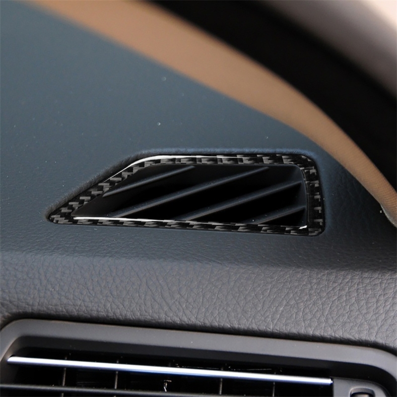 Carbon Fiber auto instrument luchtuitlaat decoratieve sticker voor BMW 5 serie F10 2011-2017