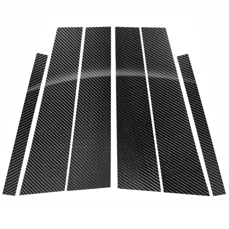 Auto Carbon Fiber B Pillar Decoratieve sticker voor MERCEDES-BENZ GLE 2015-2019 Links en rechteraandrijving Universeel