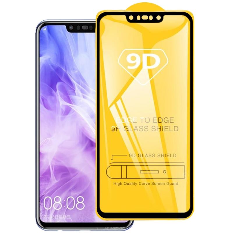 25 stuks 9D volledige lijm volledig scherm gehard glas film voor Huawei Nova 3i & 3