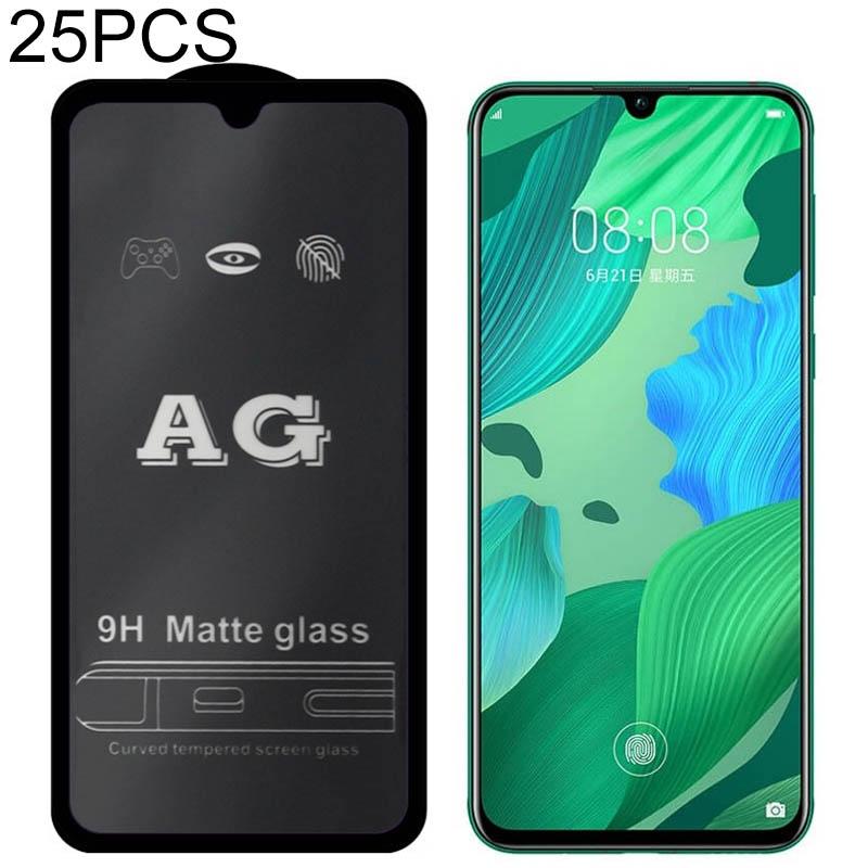 25 stuks AG matte Frosted volledige dekking gehard glas voor Huawei Nova 2 Lite/Y7 Prime (2018)