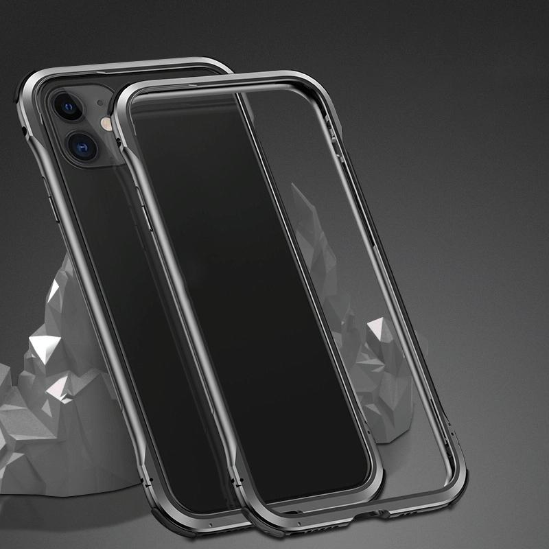 Schokbestendig metalen beschermframe voor iPhone 11(Zwart)