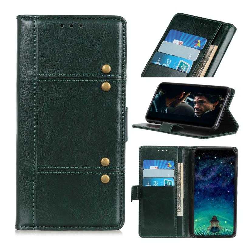 Voor Samsung Galaxy S20 FE Peas Crazy Horse Texture Horizontale Flip Lederen Case met Holder & Card Slots & Wallet(Groen)