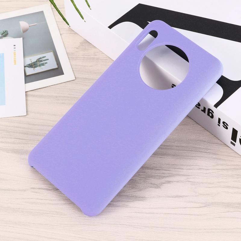 For Huawei Mate 30 Pro Solid Color Liquid Silicone Shockproof Coverage Protective Case(Purple)
