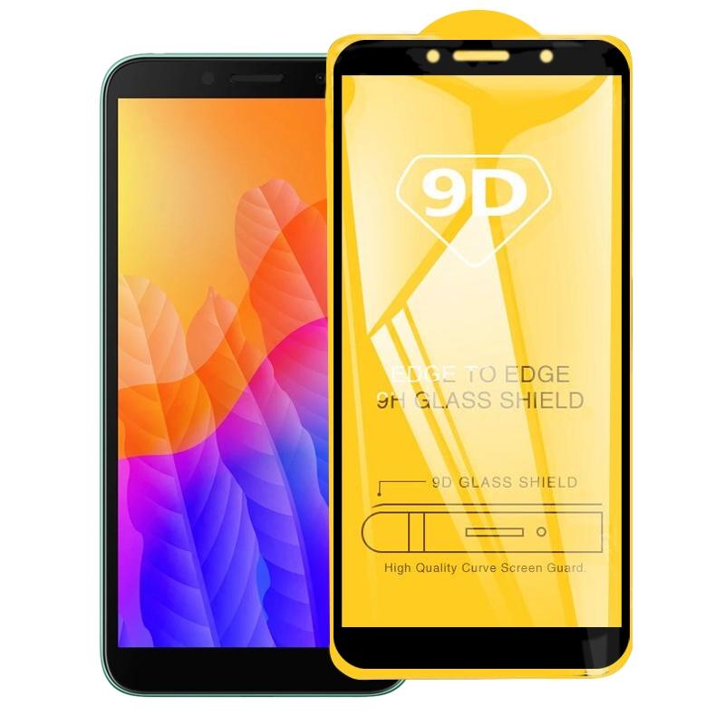 Voor Huawei Y5p 9D Full Glue Full Screen Tempered Glass Film