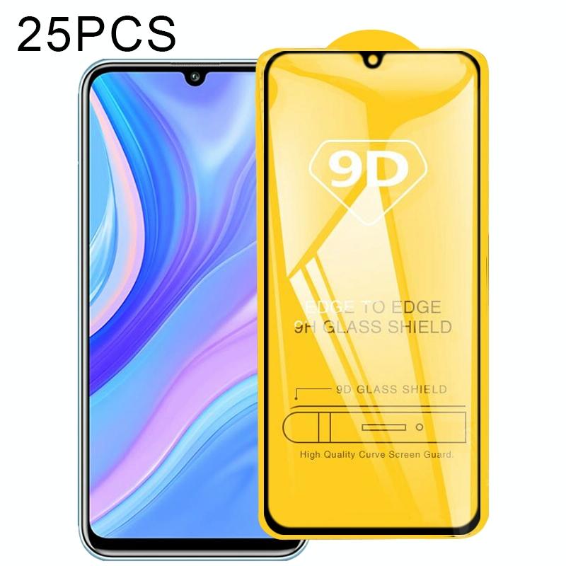 Voor Huawei P Smart S 25 PCS 9D Full Glue Full Screen Tempered Glass Film