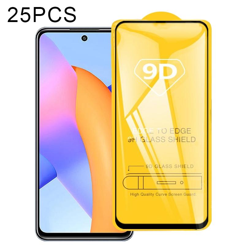 Voor Huawei Honor 10X Lite 25 PCS 9D Full Glue Full Screen Tempered Glass Film