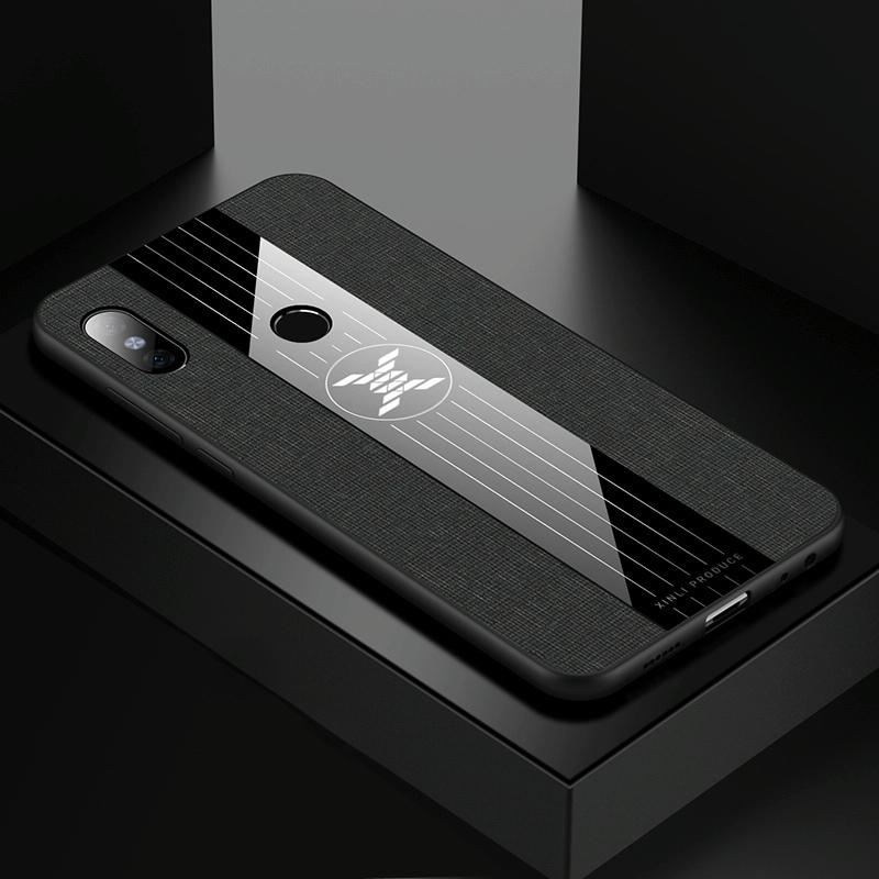 Voor Xiaomi Redmi Note 5 XINLI stiksels doek textuur schokbestendige TPU beschermhoes (zwart)