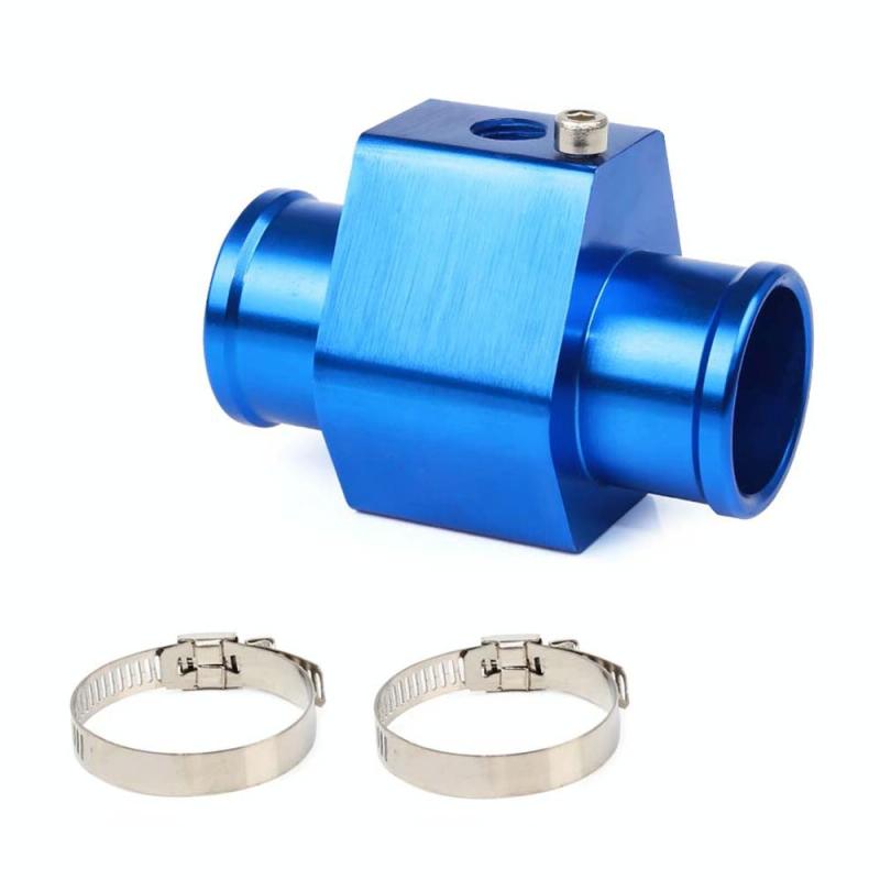 Auto water temperatuurmeter temperatuurmeter gezamenlijke pijp radiator sensor adapter klemmen grootte: 26mm (blauw)