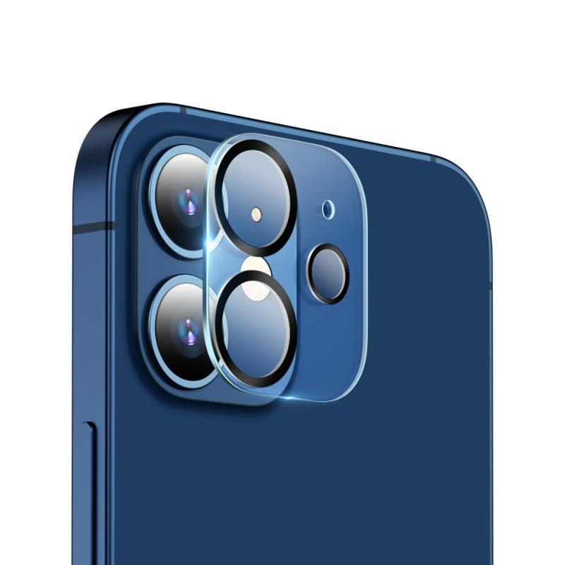 2 STUKS ESR Premium Clear 9H Full Cover Gehard Glas Lens Camera Protector Voor iPhone 12 mini (Duidelijk)