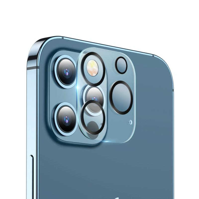 2 STUKS ESR Premium Clear 9H Full Cover Gehard Glas Lens Camera Protector Voor iPhone 12 Pro (Duidelijk)