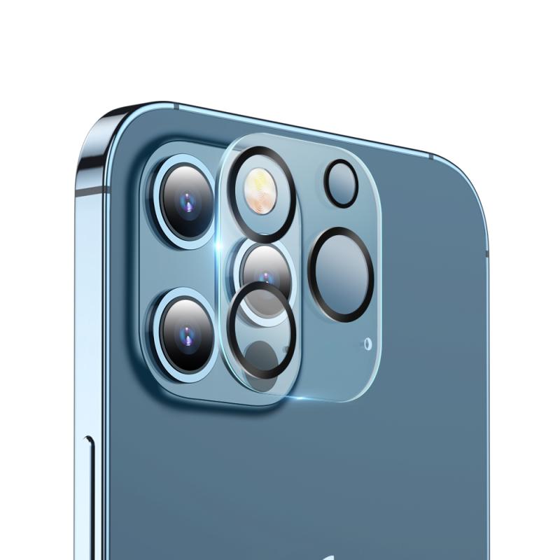 2 STUKS ESR Premium Clear 9H Full Cover Gehard Glas Lens Camera Protector Voor iPhone 12 Pro Max (Clear)