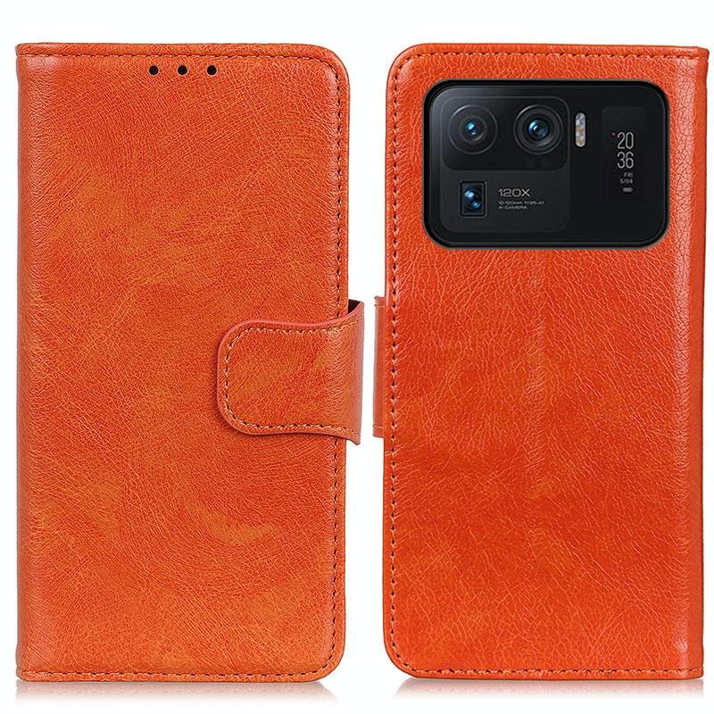 Voor Xiaomi Mi 11 Ultra Nappa Textuur Horizontale Flip Lederen Case met Houder & Card Slots > Portemonnee (Oranje)