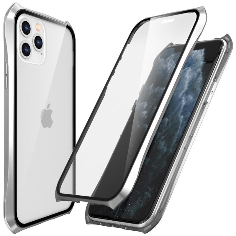 Voor iPhone 11 Pro PC Magneto shell serie all-inclusive anti-val waterdichte beschermhoes (zilver)