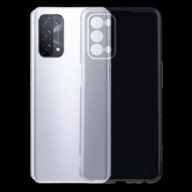Voor OPPO A74 5G 0.75mm Ultradunne Transparante TPU Soft Protective Case