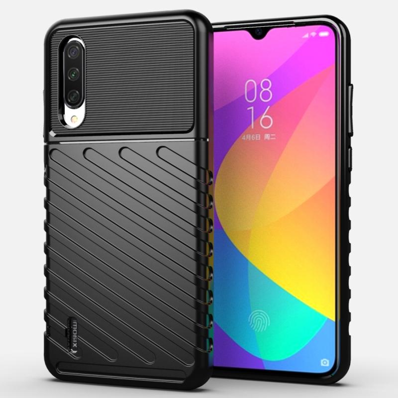 Voor Xiaomi mi CC9 Thunderbolt shock proof TPU softcase (zwart)