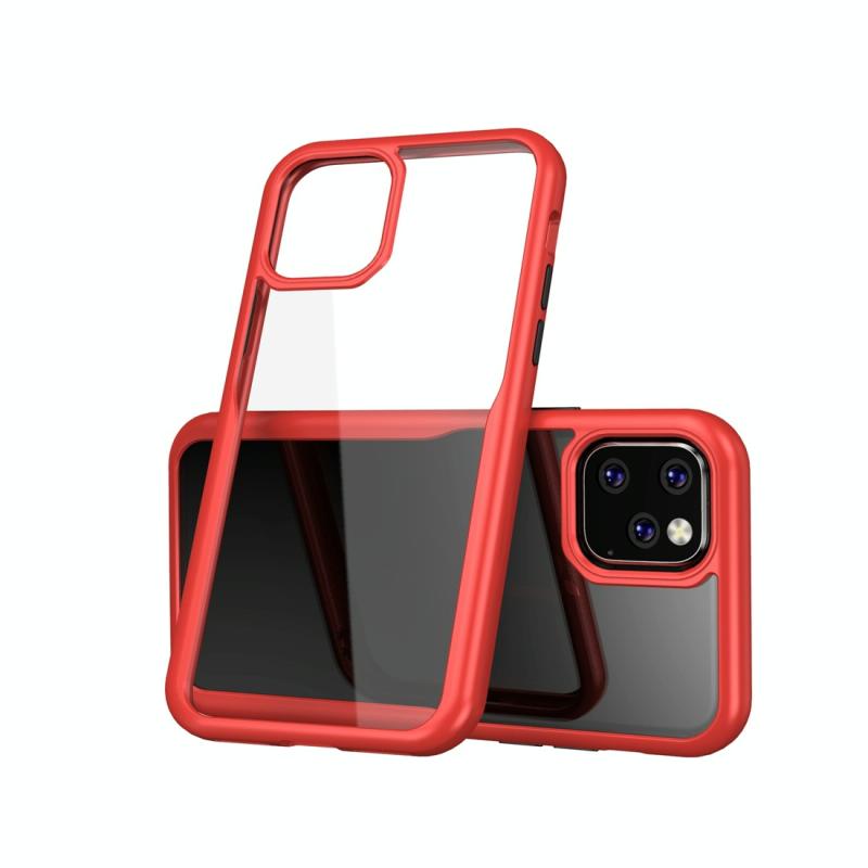Voor iPhone 11 schokbestendige acryl volledige dekking beschermhoes (rood)