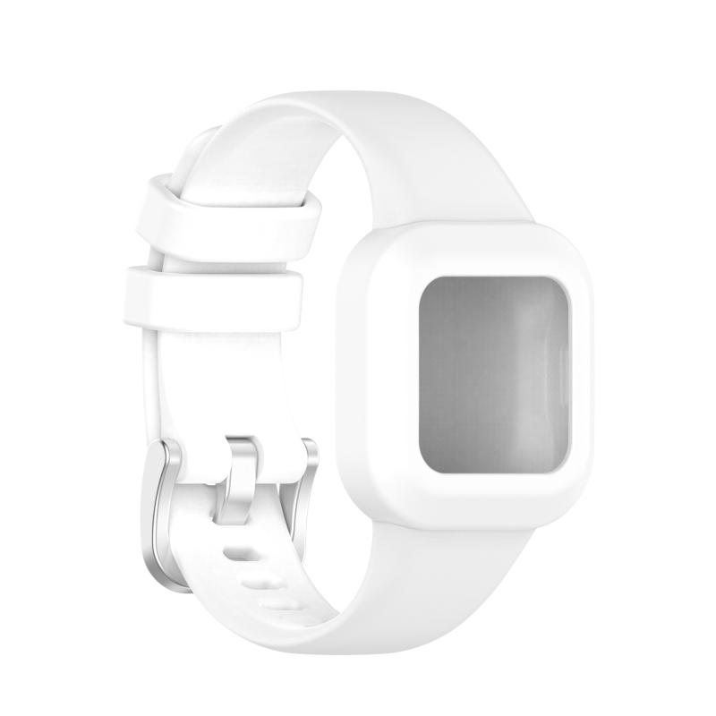 Voor Garmin Vivofit JR3 Silicone Pure Color Replacement Horlogeband (Wit)