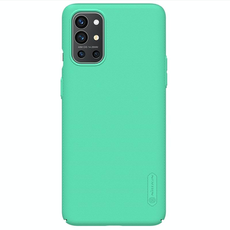 Voor OnePlus 9R NILLKIN Frosted Concave-Convex Texture PC-beschermhoes (Mint Green)