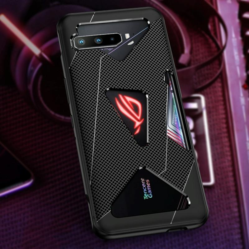 Voor ASUS ROG-telefoon 3 TPU Cooling Gaming Phone All-inclusive Shockproof Case (Black)