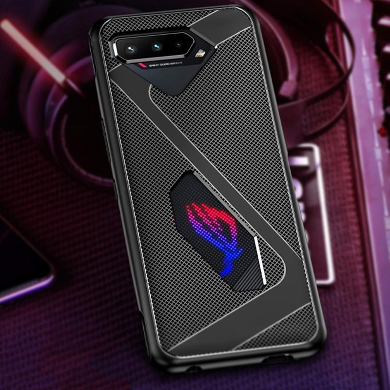 Voor ASUS ROG PHONE 5 TPU Cooling Gaming Phone All-inclusive Shockproof Case (Black)