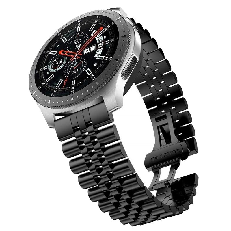 Voor Huawei Horloge 3/3 Pro Five Beads Steel Replacement Strap Watchband