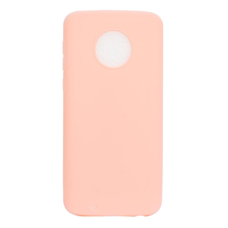 Voor Motorola Moto G6 Candy Color TPU Case (Roze)