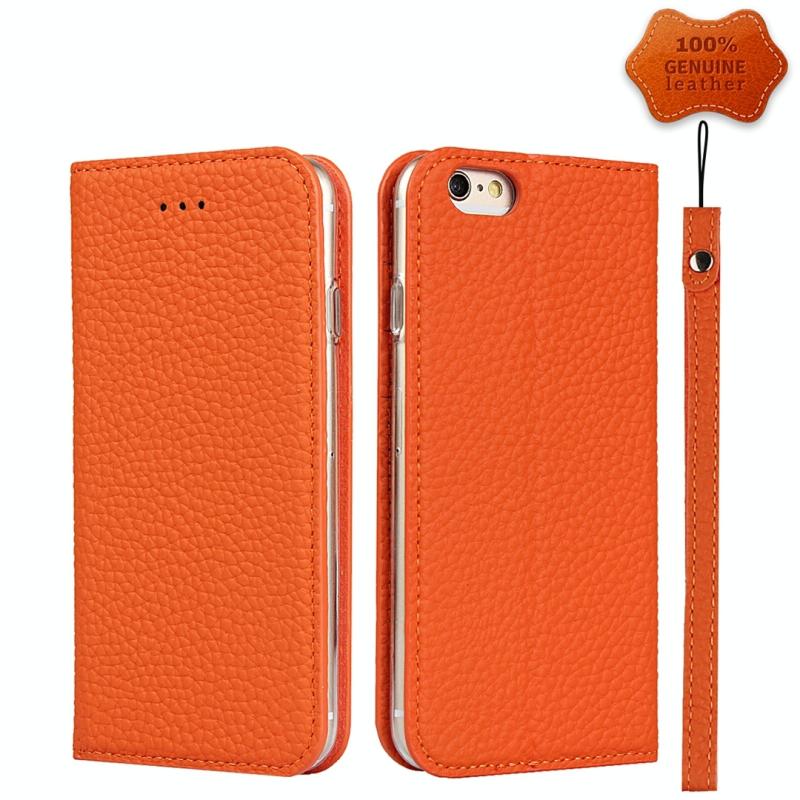 Litchi Texture Horizontale Flip Top Laag Koeienhuid Lederen Case met Houder & Card Slots & Wallet & Strap & Wire Winder voor iPhone 6 Plus & 6s Plus (