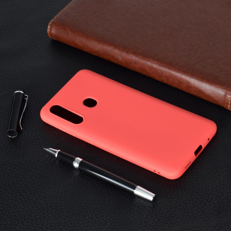 Voor Galaxy A60 Candy Color TPU case (rood)