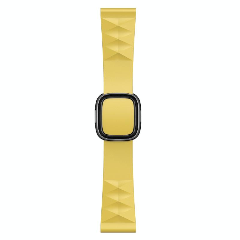 Moderne stijl siliconen vervanging riem horlogeband voor Apple Watch Series 6 & SE & 5 & 4 40mm / 3 & 2 & 1 38mm stijl: zwart gesp
