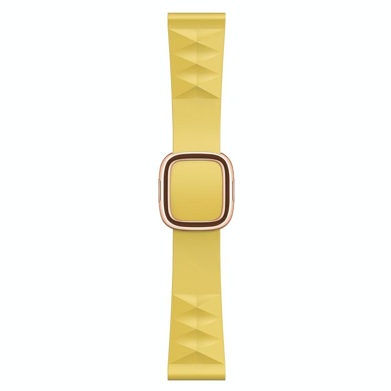 Moderne stijl siliconen vervanging riem horlogeband voor Apple Watch Series 6 & SE & 5 & 4 44mm / 3 & 2 & 1 42mm stijl: Rose Gold Buckle