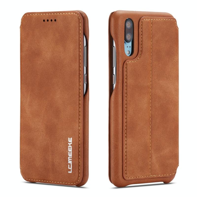 Voor Huawei P20 Pro Hon Ancient Series Lederen hoesmetje sleuven & houder & portemonnee(bruin)