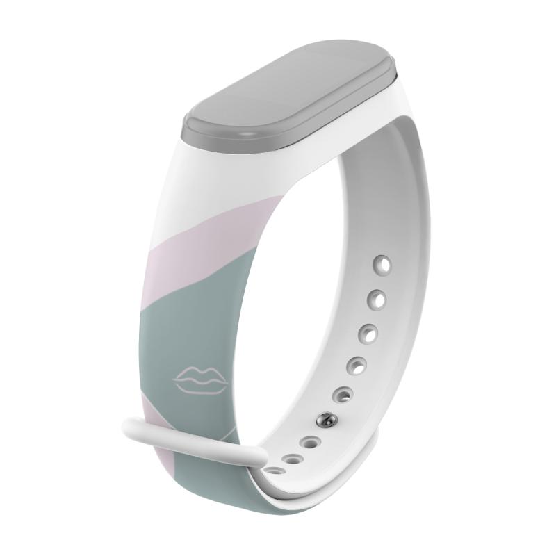 Voor Xiaomi MI Band 6/5 Morandi Serie Contrast Kleur Siliconen Vervanging Strap Horlogeband