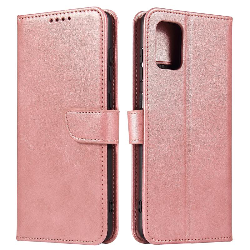 For Samsung Galaxy A02s (164.2mm) Calf Texture Buckle Horizontal Flip Leather Case with Holder & Card Slots & Wallet(Rose Gold)