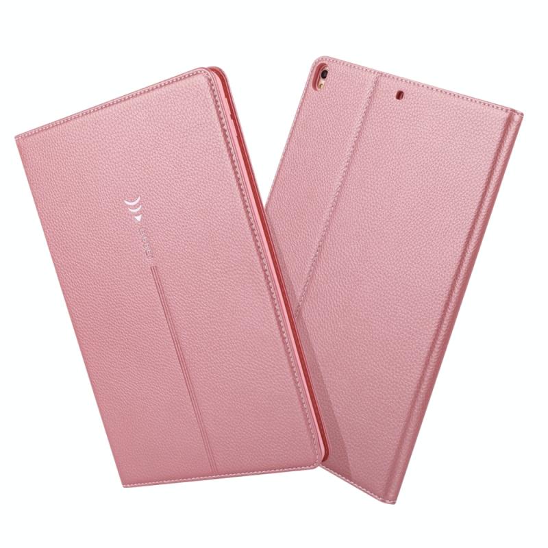 Voor iPad Pro 10 5 inch GEBEI PU+TPU Horizontale flip beschermhoes met houder & kaartsleuven (Rose Gold)