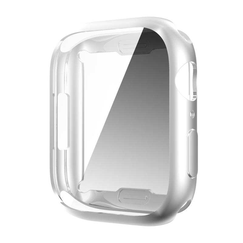 Schokbestendige TPU All-inclusive Electroplate Beschermhoes voor Apple Watch Series 7 45 mm