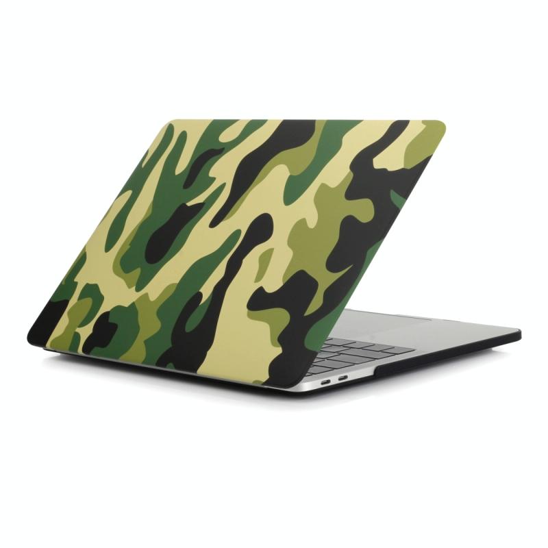 Camouflage Patroon Laptop Water Decals PC-beschermhoes voor MacBook Air 13.3 Inch A1466 / A1369 (Groene Camouflage)