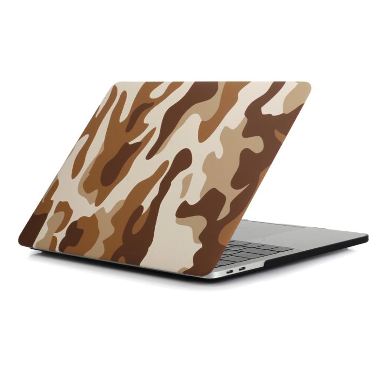 Camouflage Patroon Laptop Water Decals PC-beschermhoes voor MacBook Air 13.3 Inch A1466 / A1369 (Bruin Camouflage)