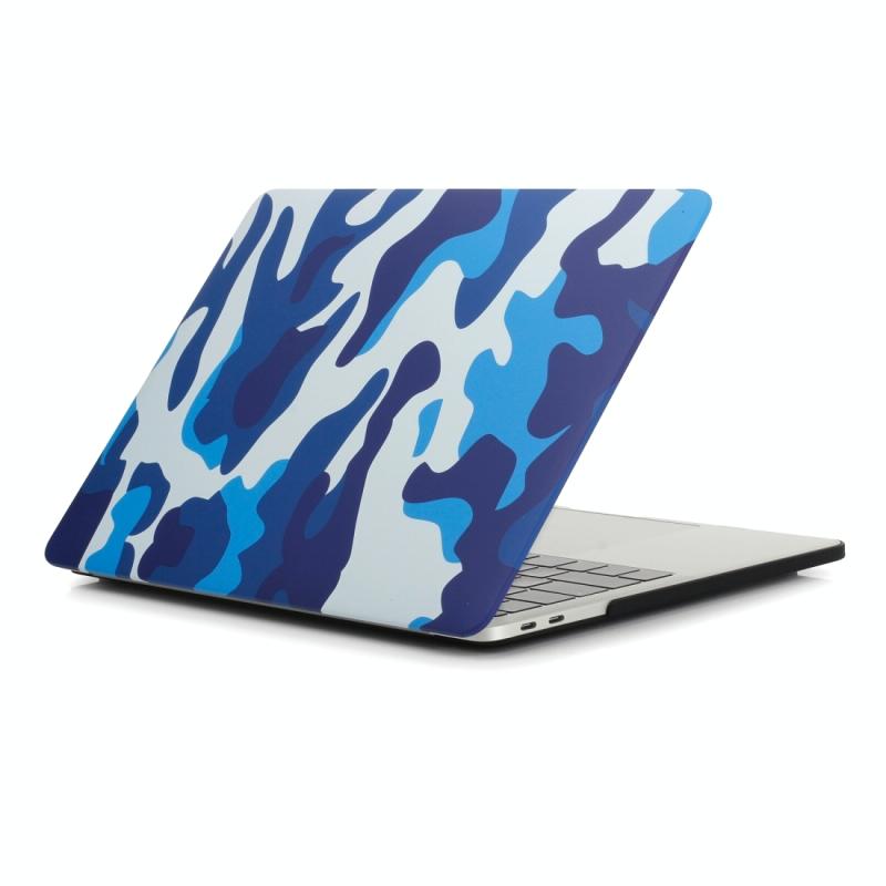 Camouflage Patroon Laptop Water Decals PC-beschermhoes voor MacBook Pro 13.3 Inch A1278 (blauwe camouflage)