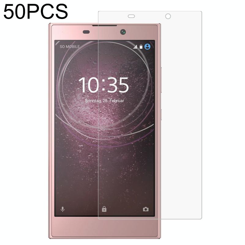 50 stks 0.26mm 9H 2.5D gehard glasfilm voor Sony Xperia L2