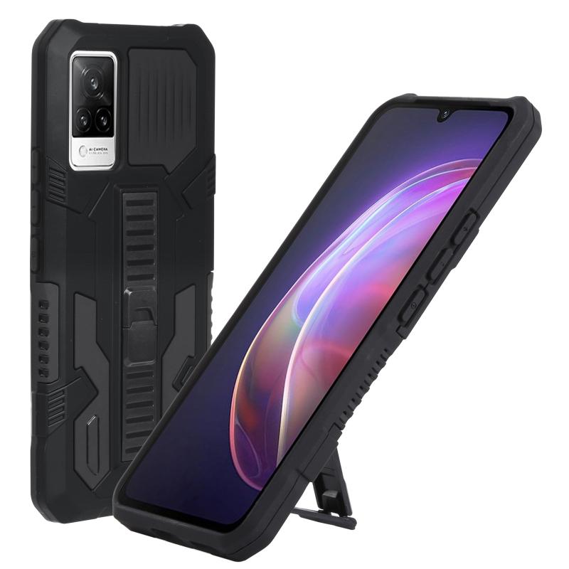 Voor vivo v21e Vanguard Warrior All Inclusive Double-Color Shockproof TPU + PC-telefoonhoesje met houder