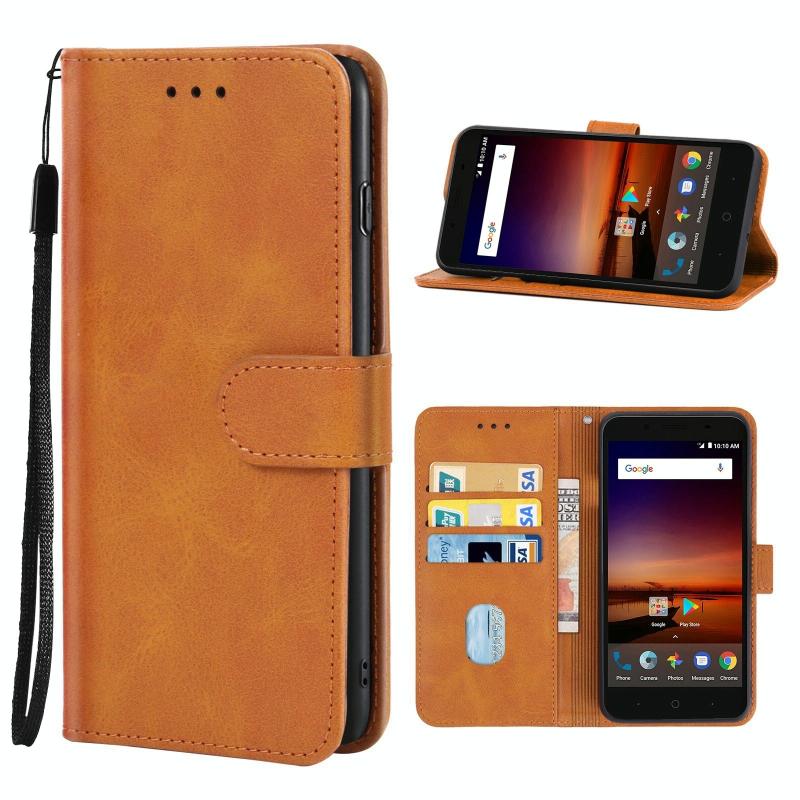 Lederen telefoonhoes voor ZTE TEMPO X / Vantage Z839 / N9137 (Brown)