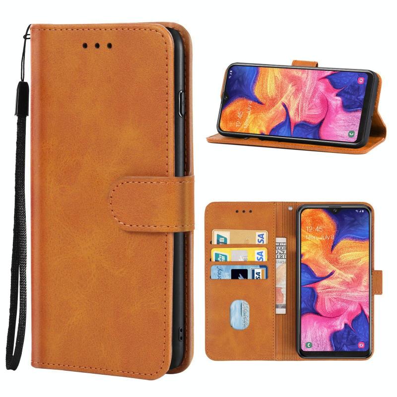 Leren telefoonhoesje voor Samsung Galaxy A10E (Brown)