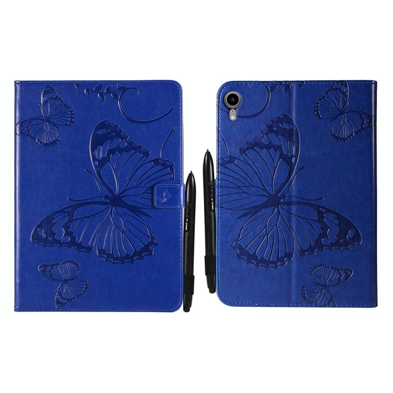 Pressed Printing Butterfly Pattern Horizontal Flip Lederen Tablet Case voor iPad Mini 6