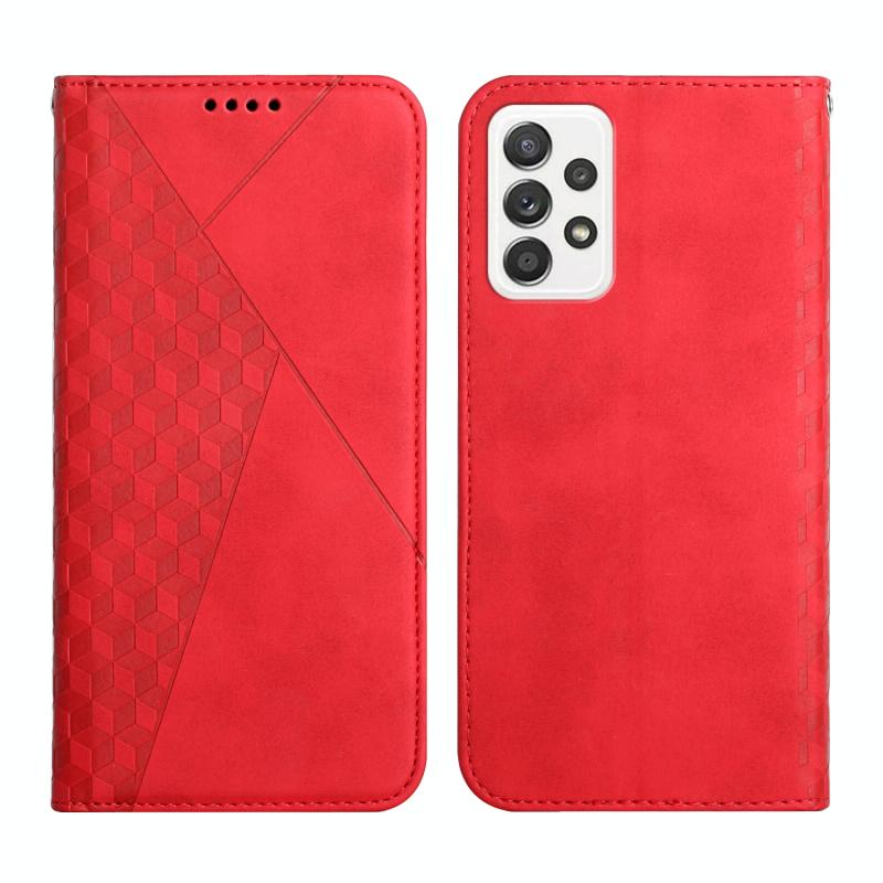 Voor Samsung Galaxy A33 5G Skin Feel Magnetic Leather Phone Case