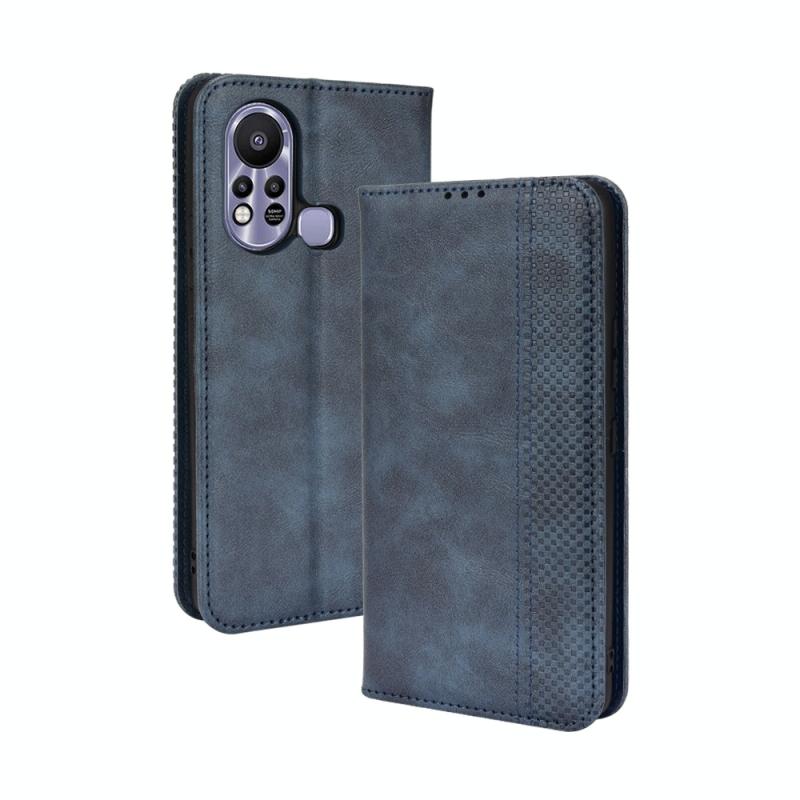 Voor Infinix Hot 11s Magnetische gesp Retro Texture Leren Case