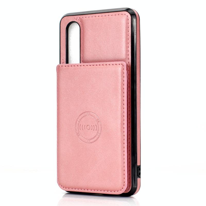 Voor Huawei P30 Calf Texture Magnetic Phone Case (Rose Gold)